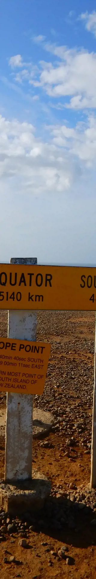 Näher am Südpol als am Äquator